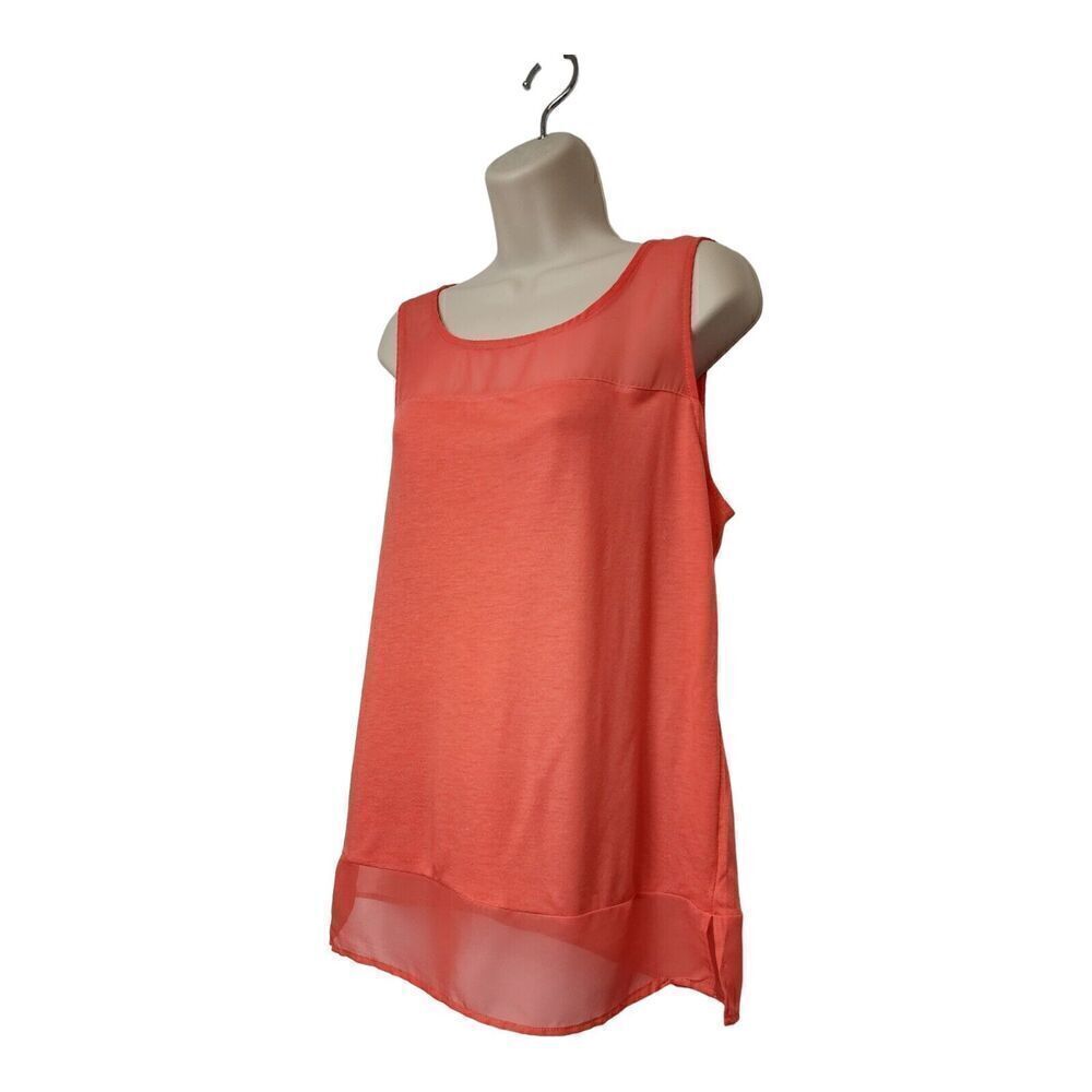 Versona Orange Lightweight Orange Tank Top Size Large - Picture 3 of 10